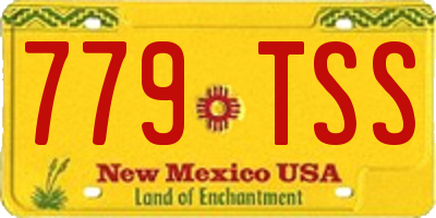 NM license plate 779TSS