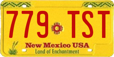 NM license plate 779TST