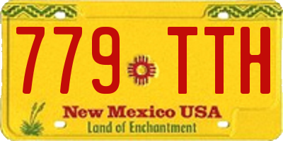 NM license plate 779TTH