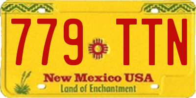 NM license plate 779TTN