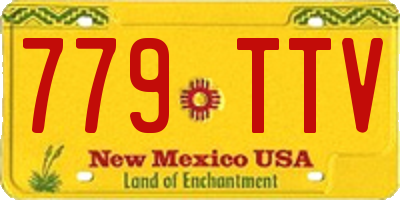 NM license plate 779TTV