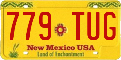 NM license plate 779TUG