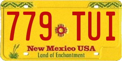 NM license plate 779TUI
