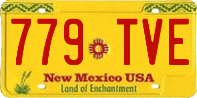 NM license plate 779TVE