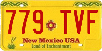NM license plate 779TVF