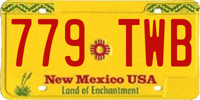 NM license plate 779TWB