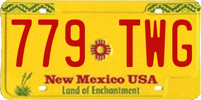 NM license plate 779TWG