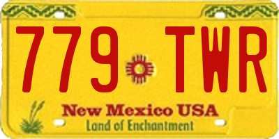 NM license plate 779TWR