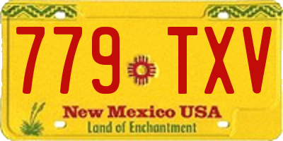 NM license plate 779TXV