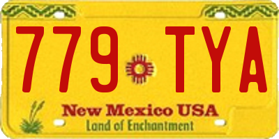 NM license plate 779TYA