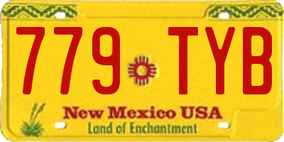 NM license plate 779TYB