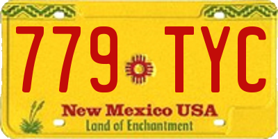 NM license plate 779TYC
