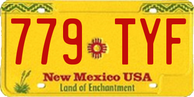 NM license plate 779TYF