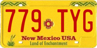 NM license plate 779TYG