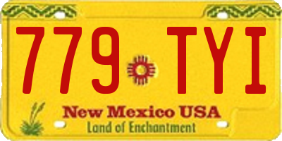 NM license plate 779TYI
