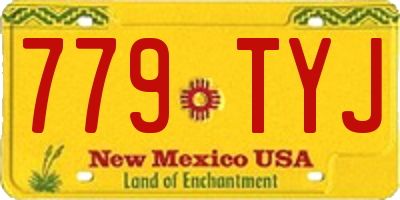 NM license plate 779TYJ