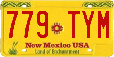 NM license plate 779TYM