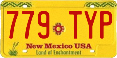 NM license plate 779TYP