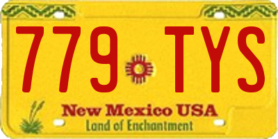 NM license plate 779TYS