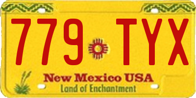 NM license plate 779TYX