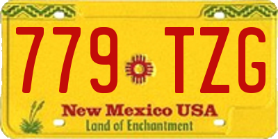 NM license plate 779TZG