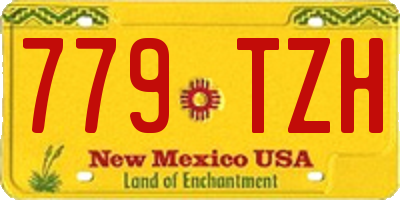NM license plate 779TZH