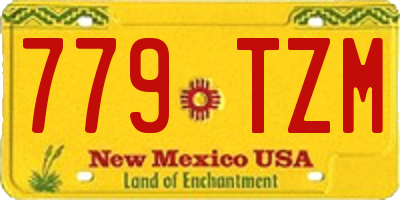 NM license plate 779TZM