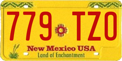 NM license plate 779TZO