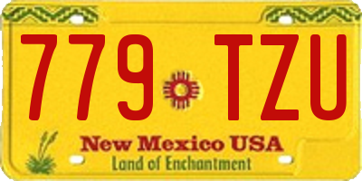 NM license plate 779TZU