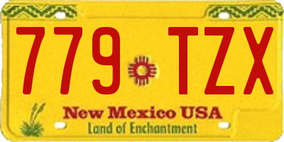 NM license plate 779TZX