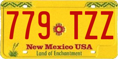 NM license plate 779TZZ