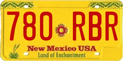 NM license plate 780RBR