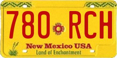 NM license plate 780RCH