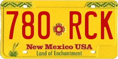 NM license plate 780RCK