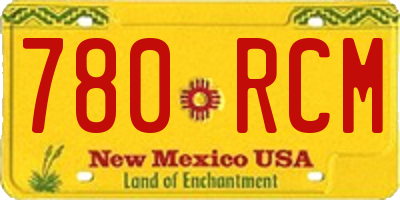 NM license plate 780RCM