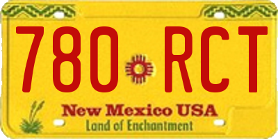 NM license plate 780RCT