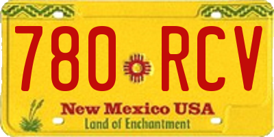 NM license plate 780RCV