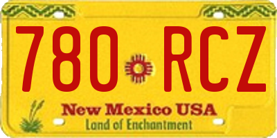 NM license plate 780RCZ