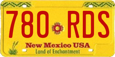 NM license plate 780RDS