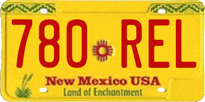NM license plate 780REL
