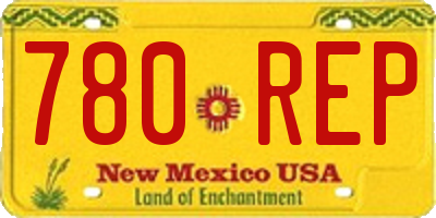 NM license plate 780REP
