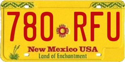 NM license plate 780RFU