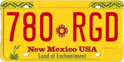 NM license plate 780RGD
