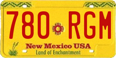 NM license plate 780RGM