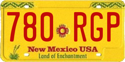 NM license plate 780RGP