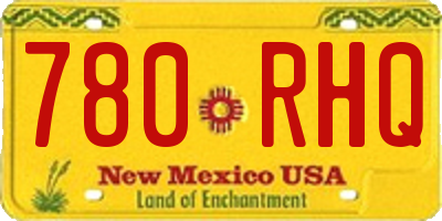 NM license plate 780RHQ