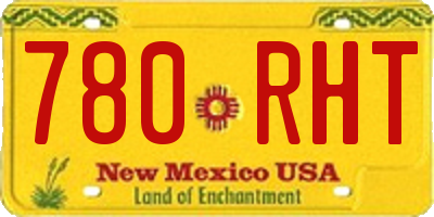 NM license plate 780RHT