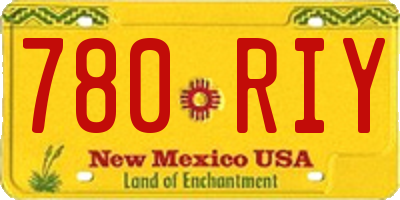 NM license plate 780RIY