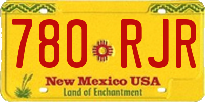 NM license plate 780RJR