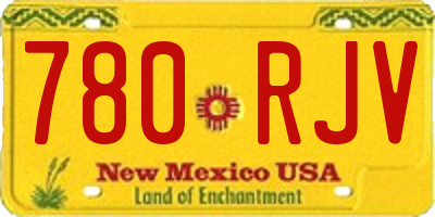 NM license plate 780RJV